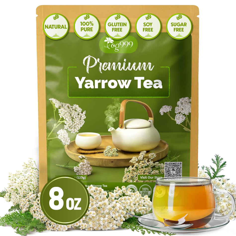 Premium Yarrow Tea Leaves | Naturally Aromatic, Freshly Packed Loose Leaf Yarrow