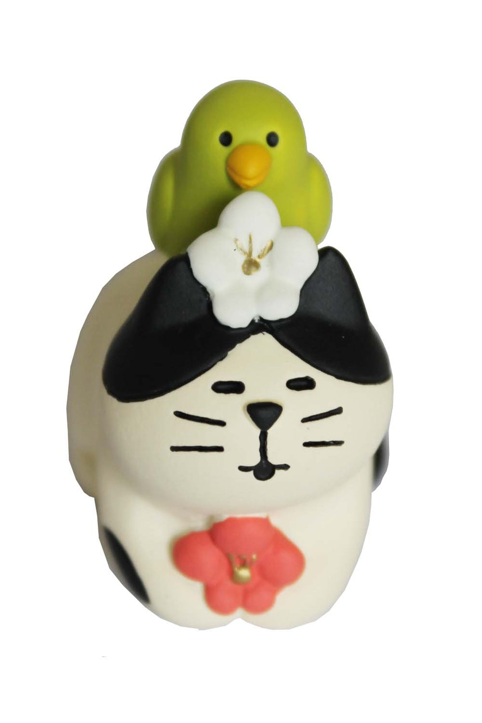 Adornment  Fat Cat With A Bird