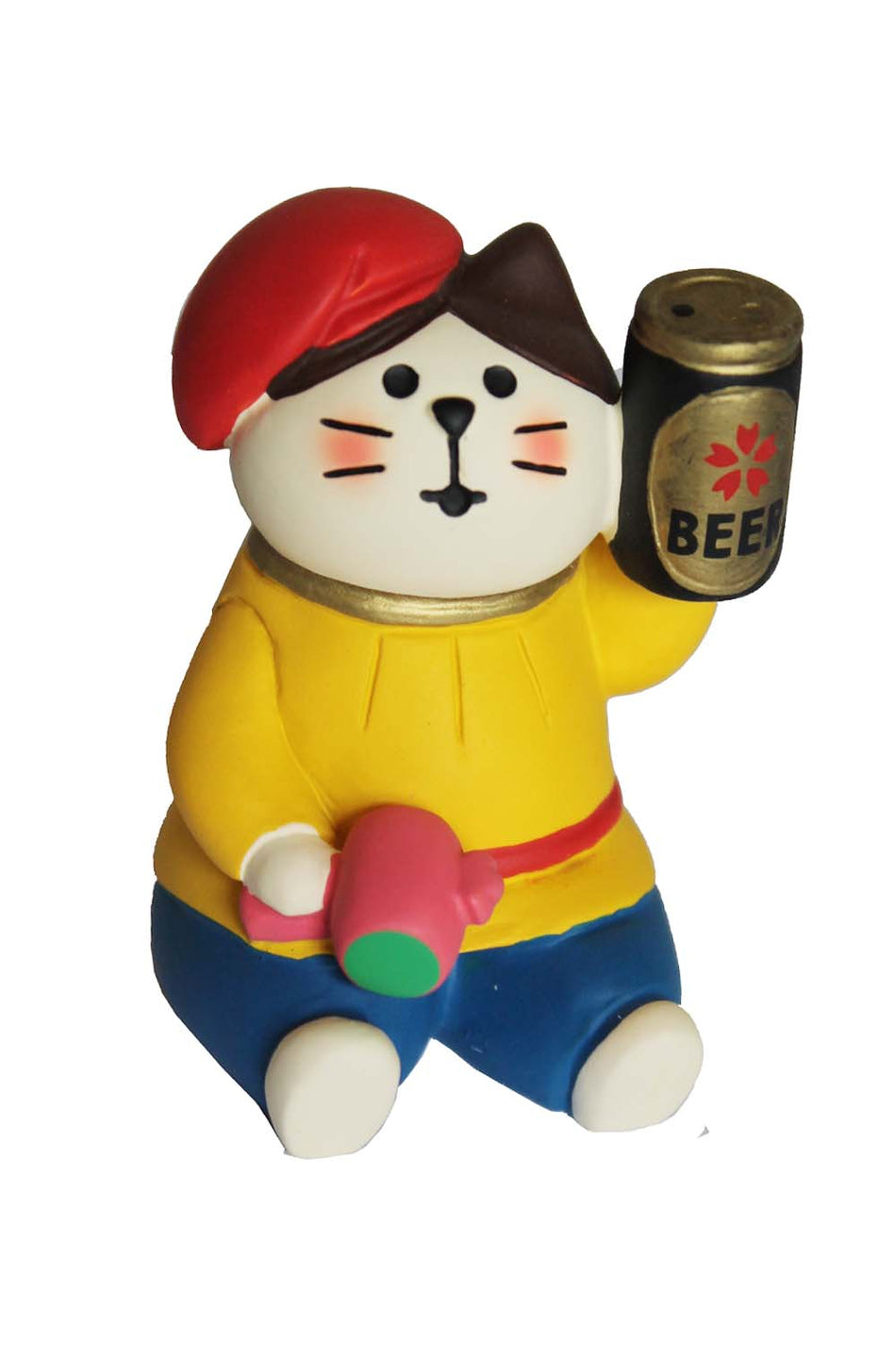 Adornment  Fat Cat With Beer