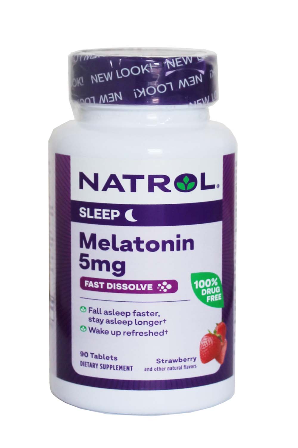 Natrol Melatonin Fast Dissolve Strawberry 5 mg 90 Tablets – itemroot