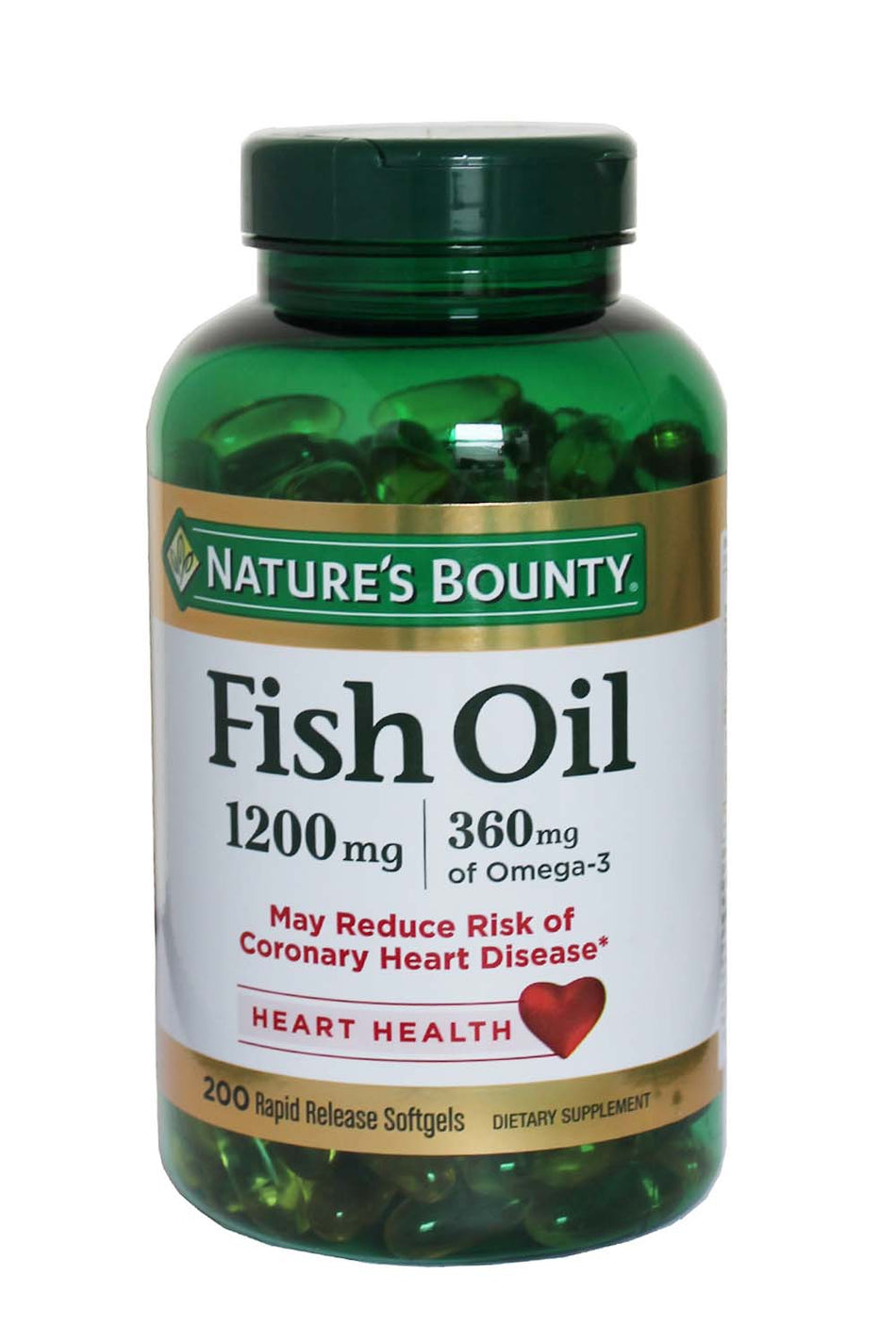 Nature's Bounty Fish Oil 1200 mg  200 Softgels