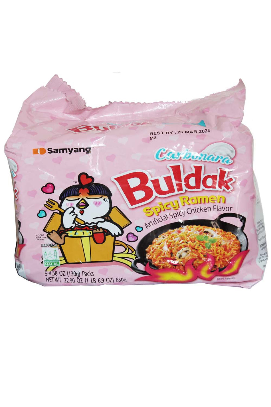 Samyang Buldak Carbonara Artificial Spicy Chicken Flavor Ramen