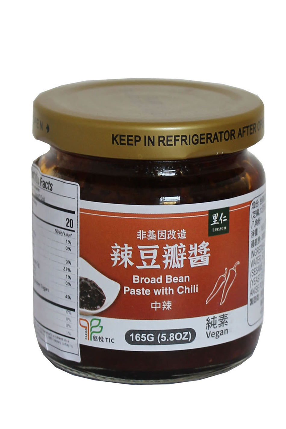 Leezen  Vegan Organic Broad Bean Paste With Chili