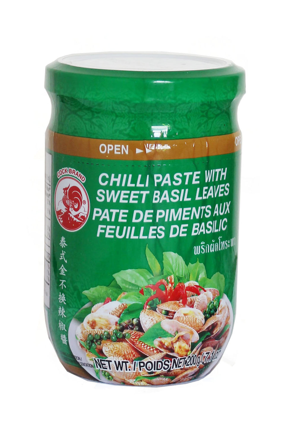 Cock Brand Chilli Paste with Sweet Basil Leaves