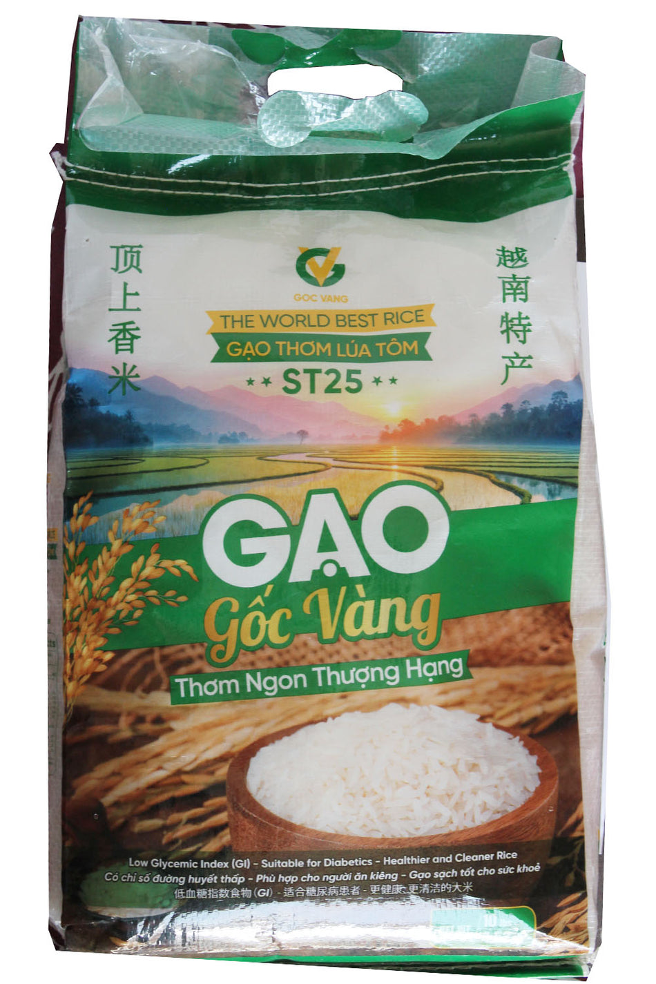 Goc Vang Premium ST 25 Low GI  Vietnamese Rice