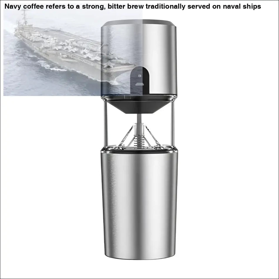 Electric Coffee Bean Grinder with Salt Pepper Mill and Toothbrush Cleaner
